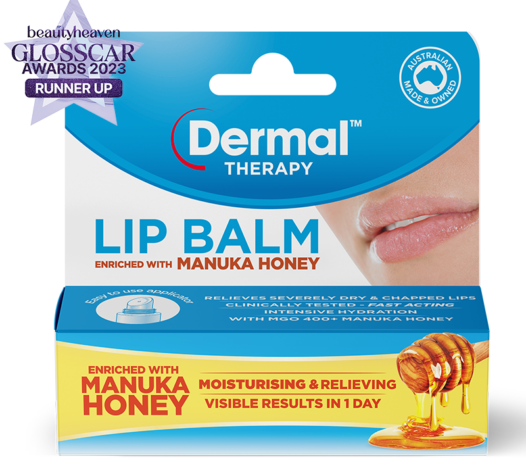 lip balm enriched with manuka honey carton image