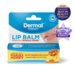 Front view of Dermal Therapy Manuka Honey Lip Balm packaging, showcasing the product box with prominent beautyheaven Best in Beauty 2023 winner badge for Best Lip Balm.