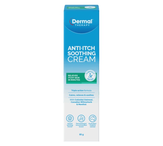 Front of Anti-Itch cream box
