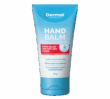 Hand Balm tube on white background showing product label